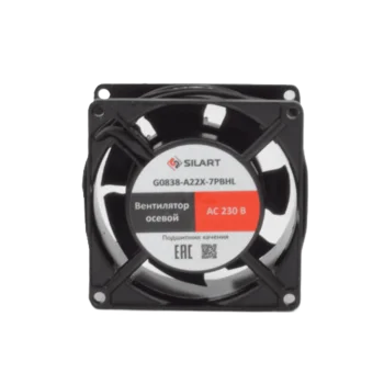 Вентилятор осевой SILART, 80 х 80 х 38, 220 VAC, подшипник качения